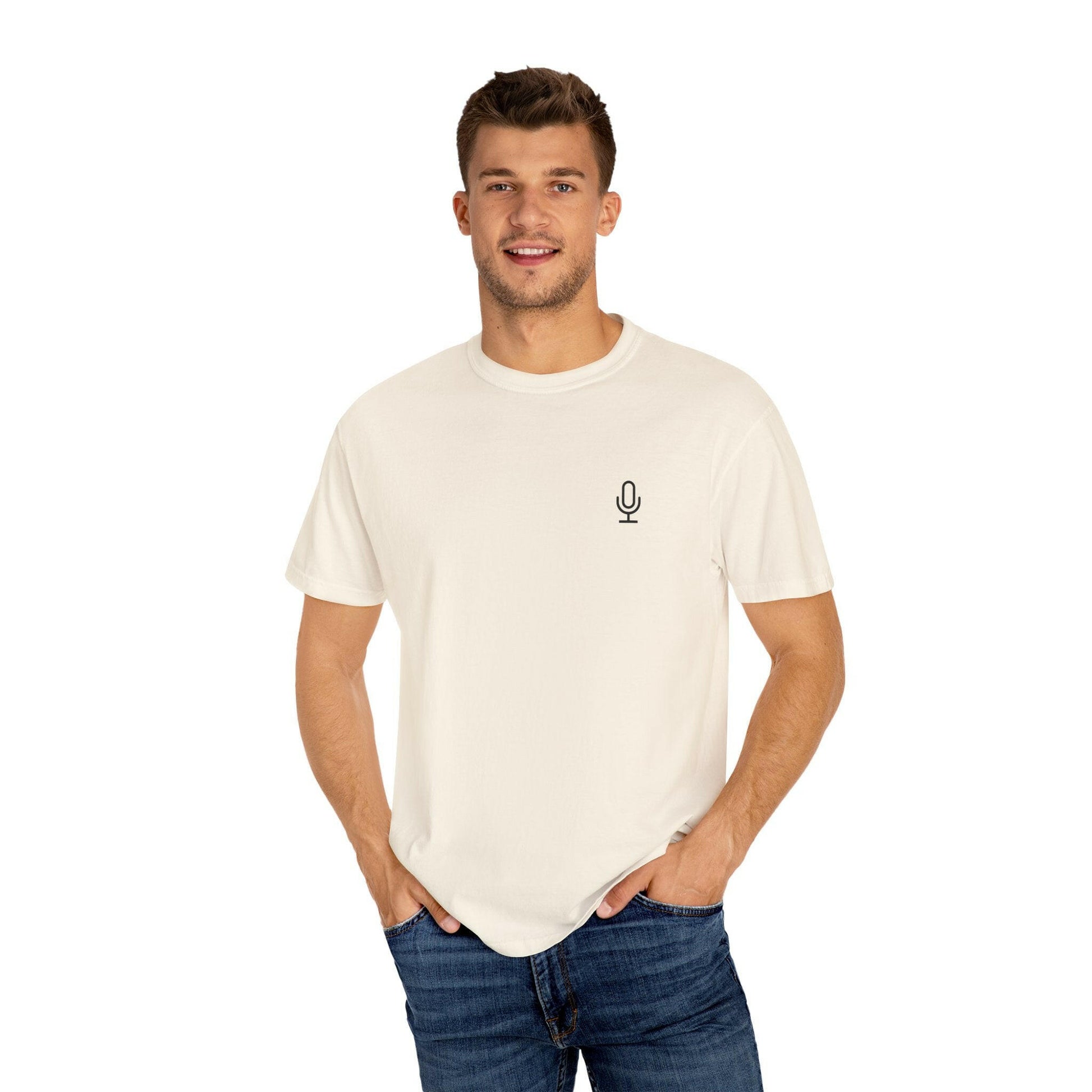 Podcast Mic Logo Tee - Basic Logo Tee