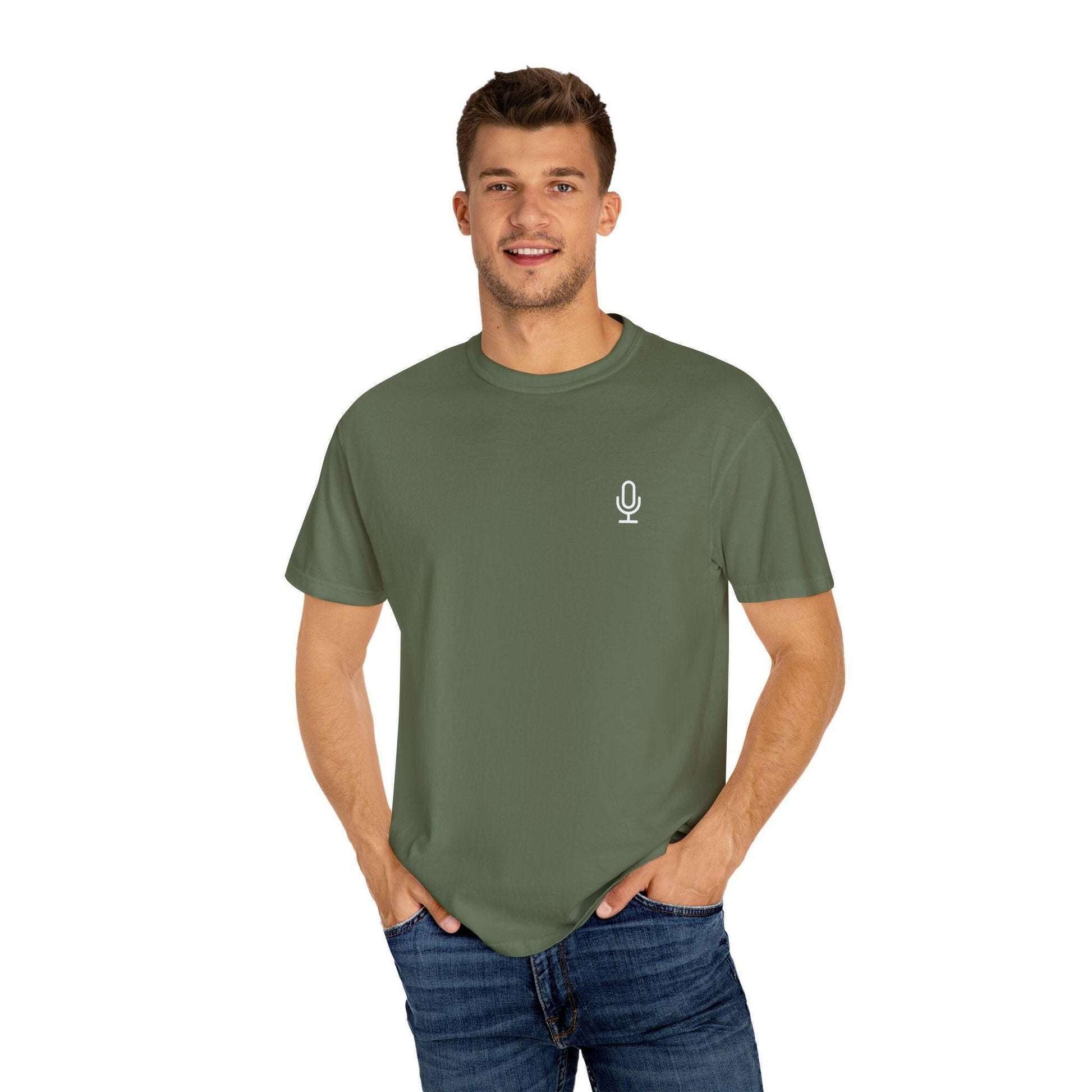 Podcast Mic Logo Tee - Basic Logo Tee